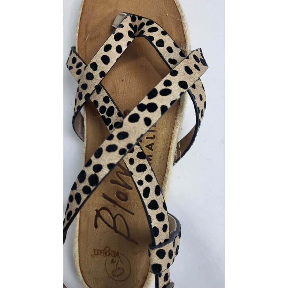 Blowfish Malibu Leopard Print Granola Rope Strappy Sandals Womens Size 8 - Picture 5 of 9